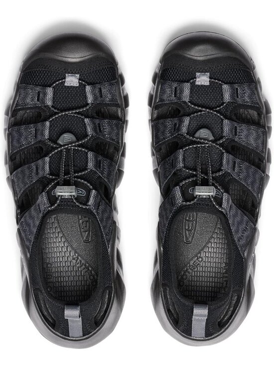 Men\'s Black Steel Grey Hyper port Closed Toe Breathable Easy On Sandal Shoes main image 6
